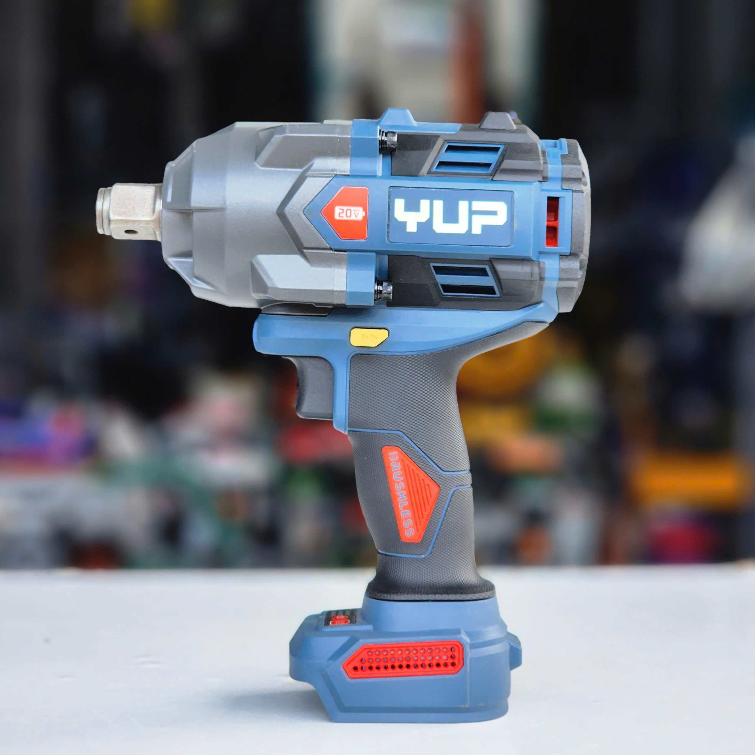 Máy Siết Bulong YUPAI/YUP 1500n.m ( YP20 W1500M ) Đầu 3/4" Bộ 2 Pin 8.0ah chuyên mở ốc xe tải lớn, xe 16-28-52 chỗ ,máy cày, máy sấy các loại